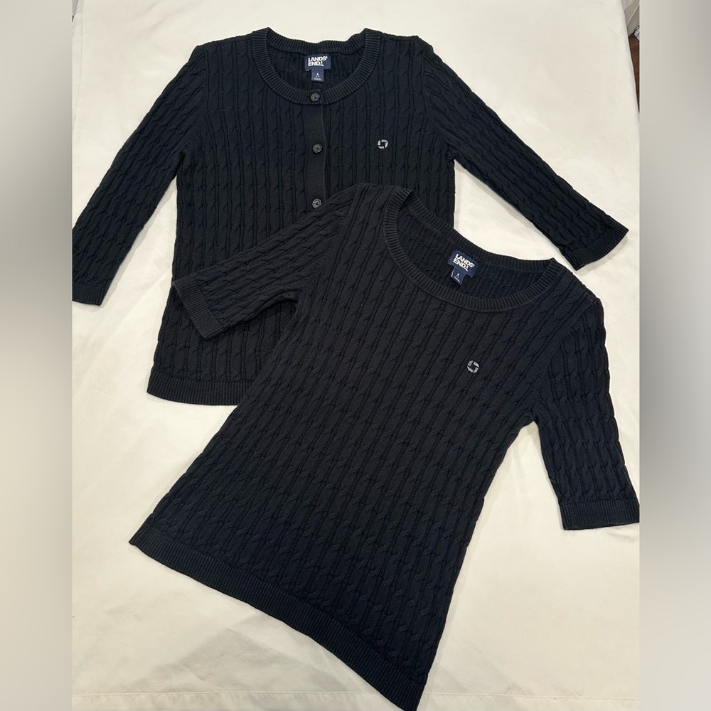 Chase ribbed sweater and cardigan